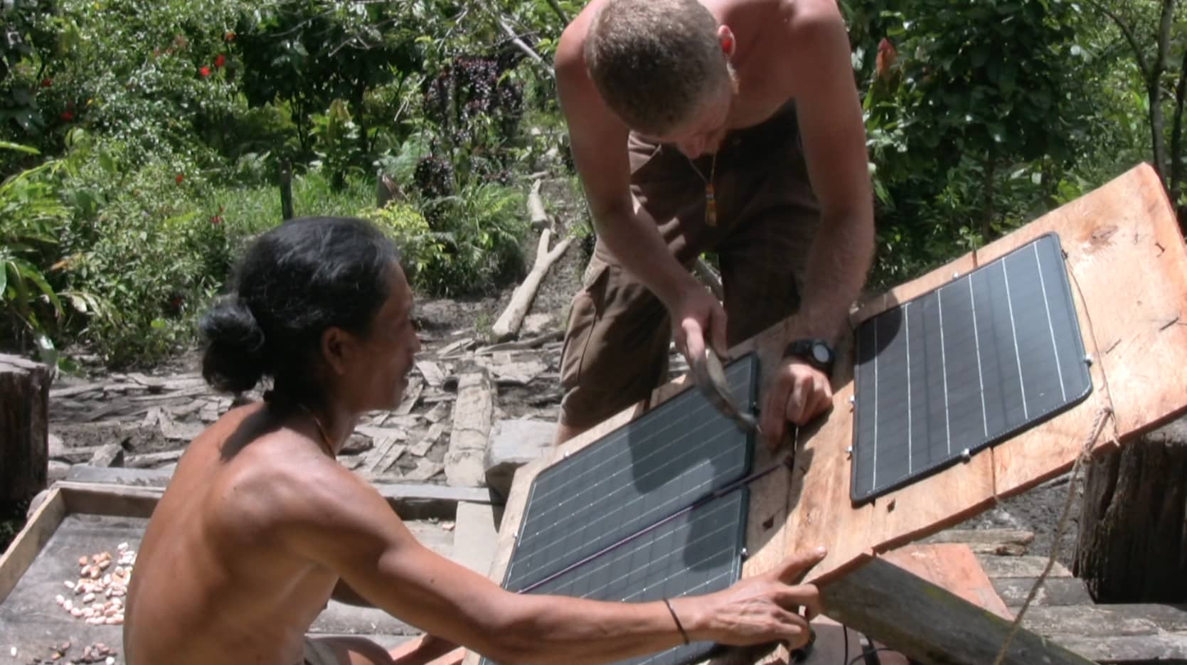 Solar Panels in the jungle